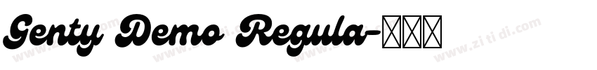 Genty Demo Regula字体转换 Genty Demo Regula字体转换